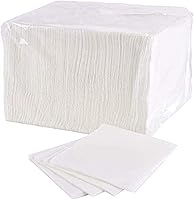 PerfectStix Elegant 1-Ply White Lunch Napkins, 500 Count - Soft, Absorbent, Linen-Like Disposable Napkins for Parties & Daily Use