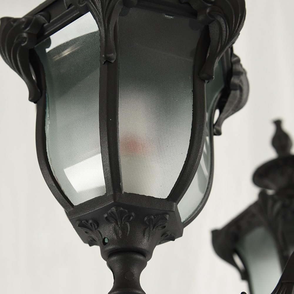 5-lampowa lampa uliczna z wysokim słupem