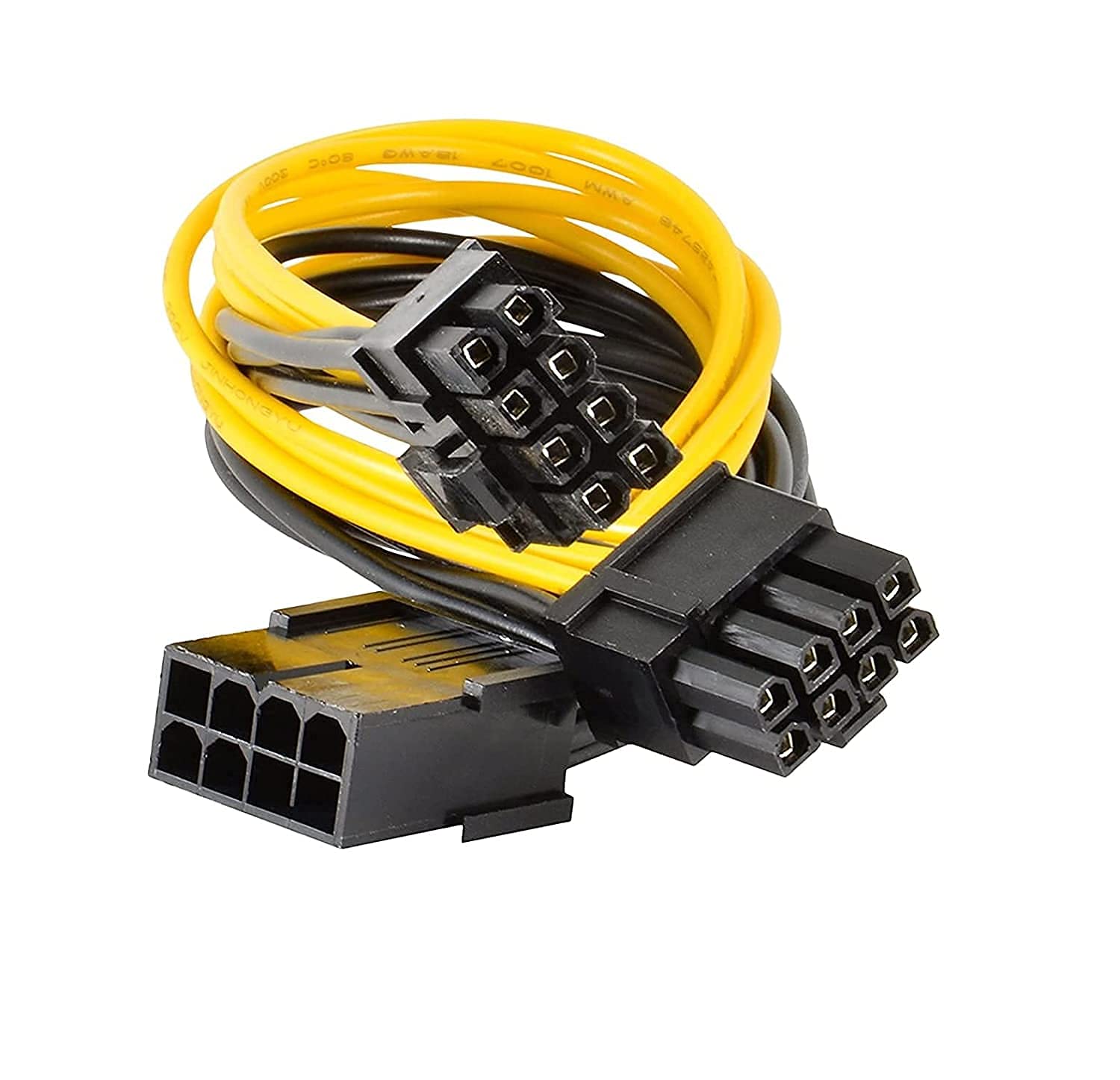 Hi-Lite Essentials {Pack of 4} 8Pin Female PCIe to 2 PCIe 8Pin (6P+2P) Male Power Cable, Splitter Graphics GPU Graphics Video Card Wire 20cm -18 AWG for Mining/Gaming-image-16