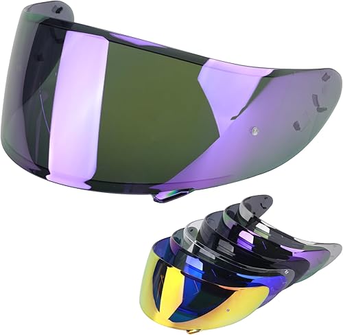 Visera de casco de motocicleta para RF-1200 de repuesto, visera tintada para casco de motocicleta compatible con RF-1200 CWR-1 X14 Z7 X-Spirit