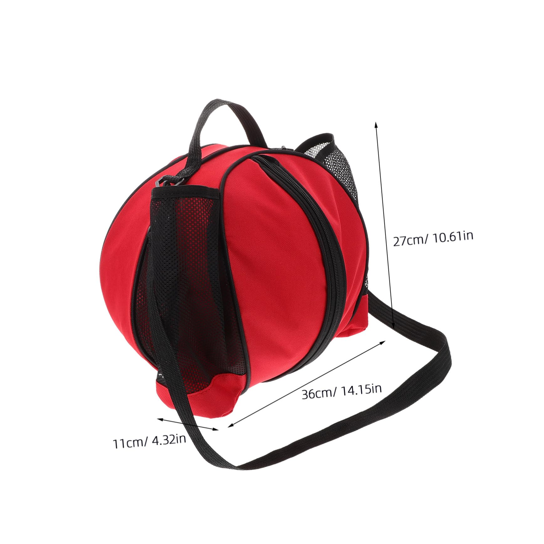 BESPORTBLE Versatile Sports Bag Carrying Bag for Basketball Football Soccer Volleyball Mesh Pockets