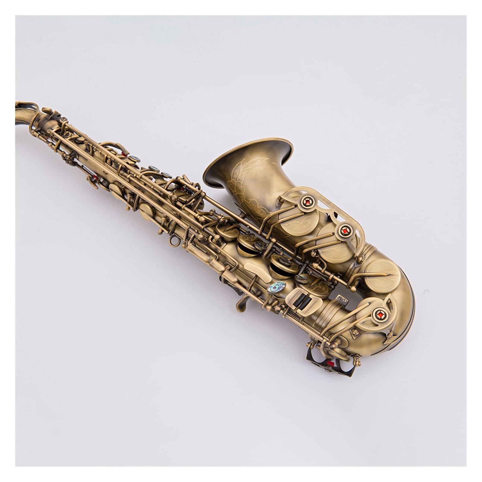 802 Key Type Brass Alto Saxophone Antique Copper Alto Sax Double