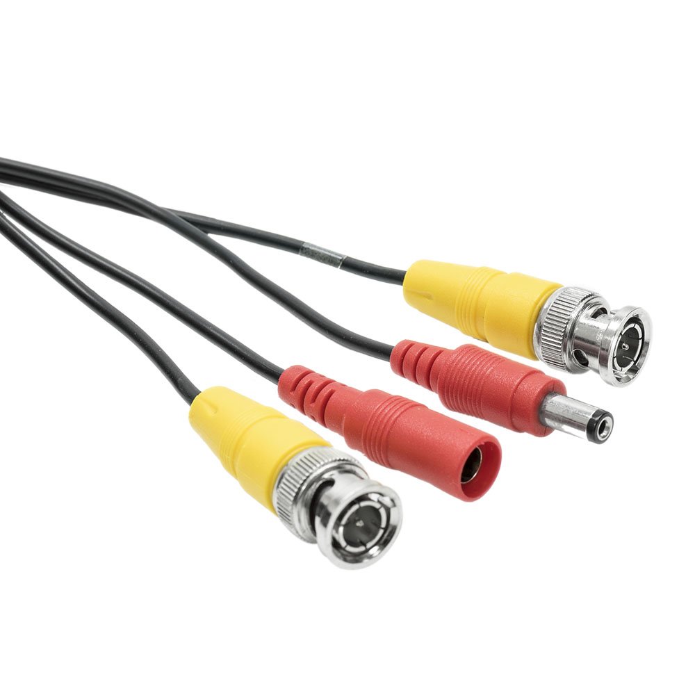 Cable de Video e alimentación PNI CCTV 50M para cámaras analógicas AHD de vigilancia, 50 m