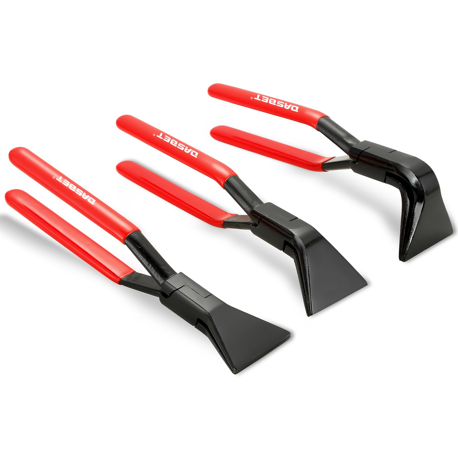 DASBET 3-Piece Hand Seamers Sheet Metal Tools Set, Sheet Metal Bending Pliers Set Straight, 45° and 90° Metal Bender Tools for Bending and Flattening Sheet Metal