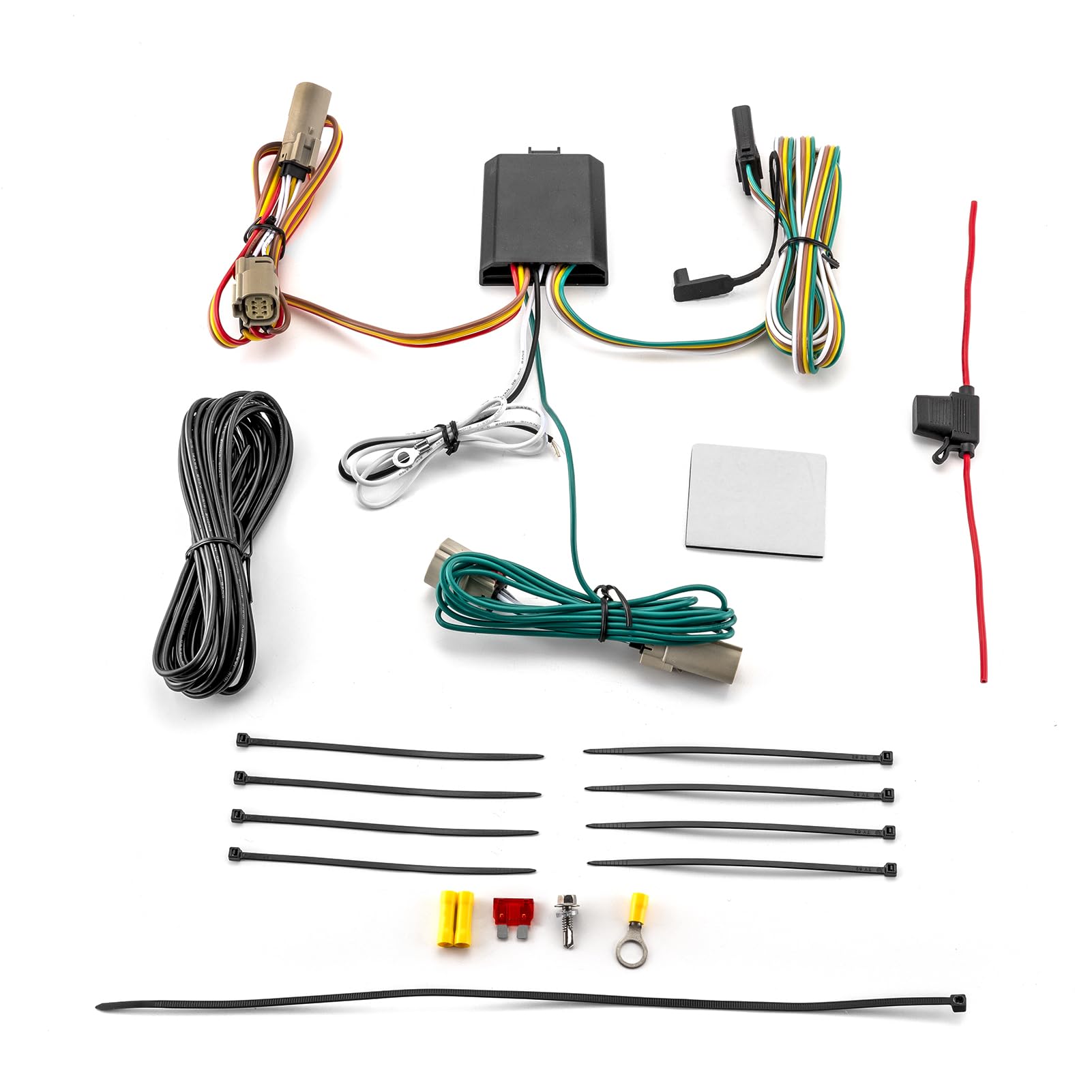 Wsays Vehicle-Side 4-Pin Trailer Wiring Harness Plug & Play Connect Trailer Tail Lights Brake Signal Lights and Turn Signals Compatible with 2021-2023 Ford Bronco W/LED Tail Light