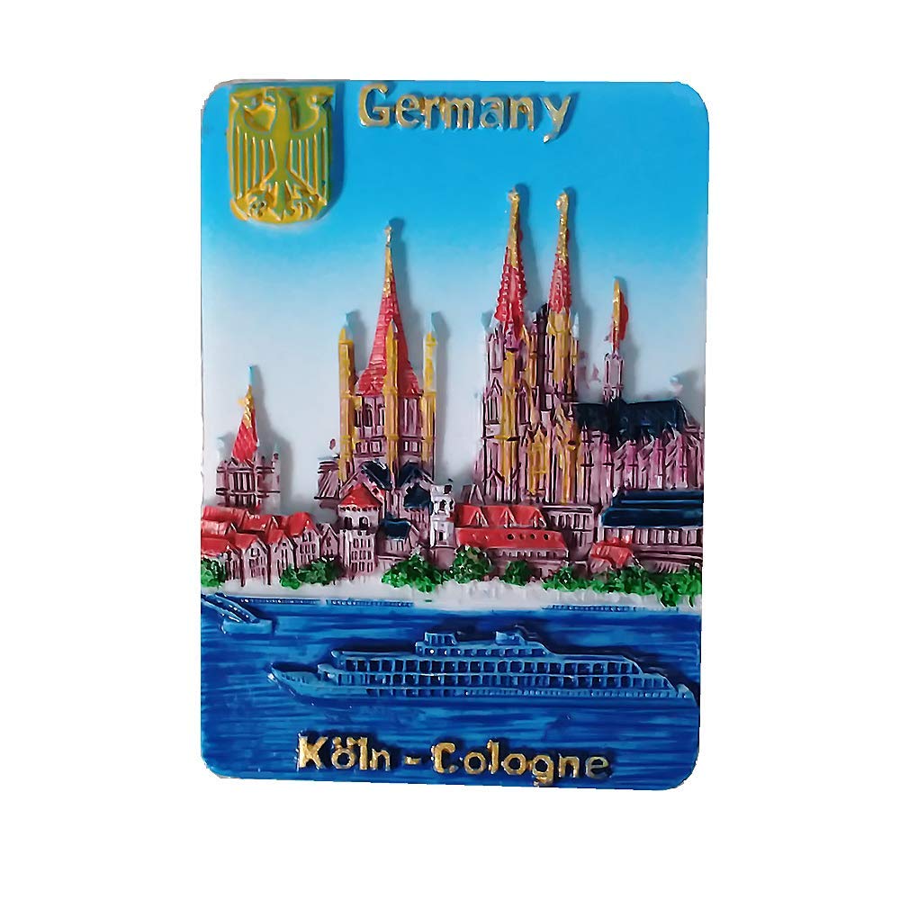 Muyu Magnet Black Cologne Germany 3D Fridge Magnet Travel Souvenir Gift,Home & Kitchen Decoration Magnetic Sticker Cologne Germany Refrigerator Magnet Collection