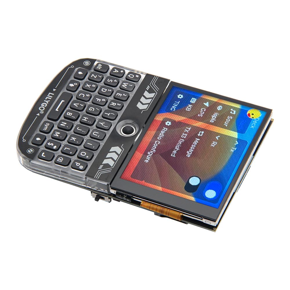 LILYGO T-Deck ESP32-S3 LoRa BLE WiFi TTGO Module LoRaWAN Long Range Development Board (Black LILYGO Firmware)