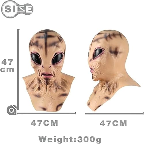 Miniatura 7 de Máscara de alienígena realistas, máscaras de látex de Halloween, máscaras de miedo de Halloween, accesorios de cosplay