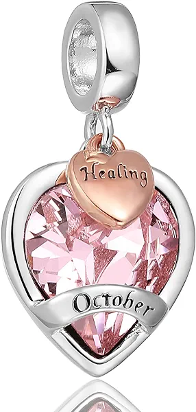 Birthstone Charms for Women Bracelets Birthday Bead Charms for Pandora Bracelets and Necklace Jewelry Gifts for Women