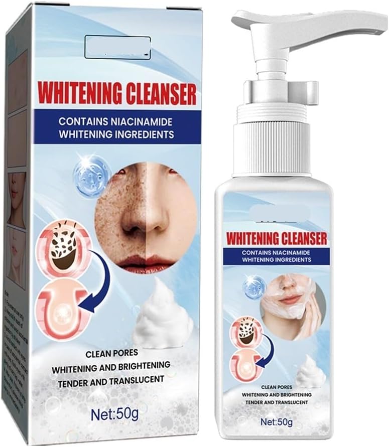 Nicotinamide Facial Cleanser - Głęboko Oczyszczający, Nawilżający, Punktowy I Rozjaśniający Skórę Piankowy Żel Do Mycia Twarzy Głębokiego Nawilżania, Poprawy Nierównej Matowej Skóry(1PCS)