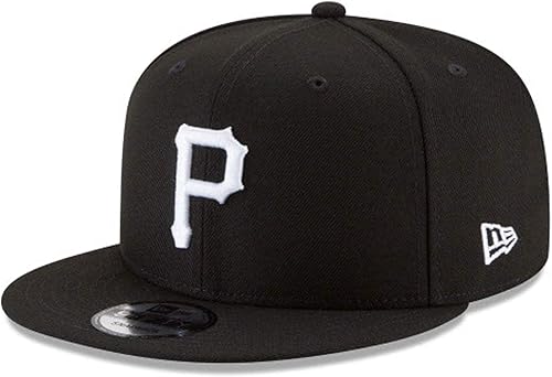 New Era Snapback para hombre Piratas de Pittsburgh (negro y blanco)