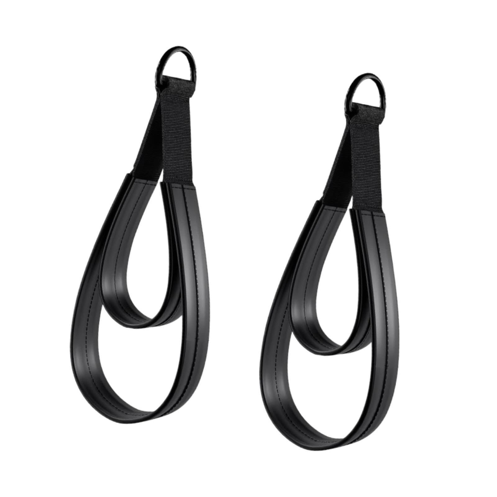 2Pcs Pilates Double Loop Straps for Reformer,Comfortable Grip Nonslip for Improve Flexibility Strength Dexterity Ankle Legs