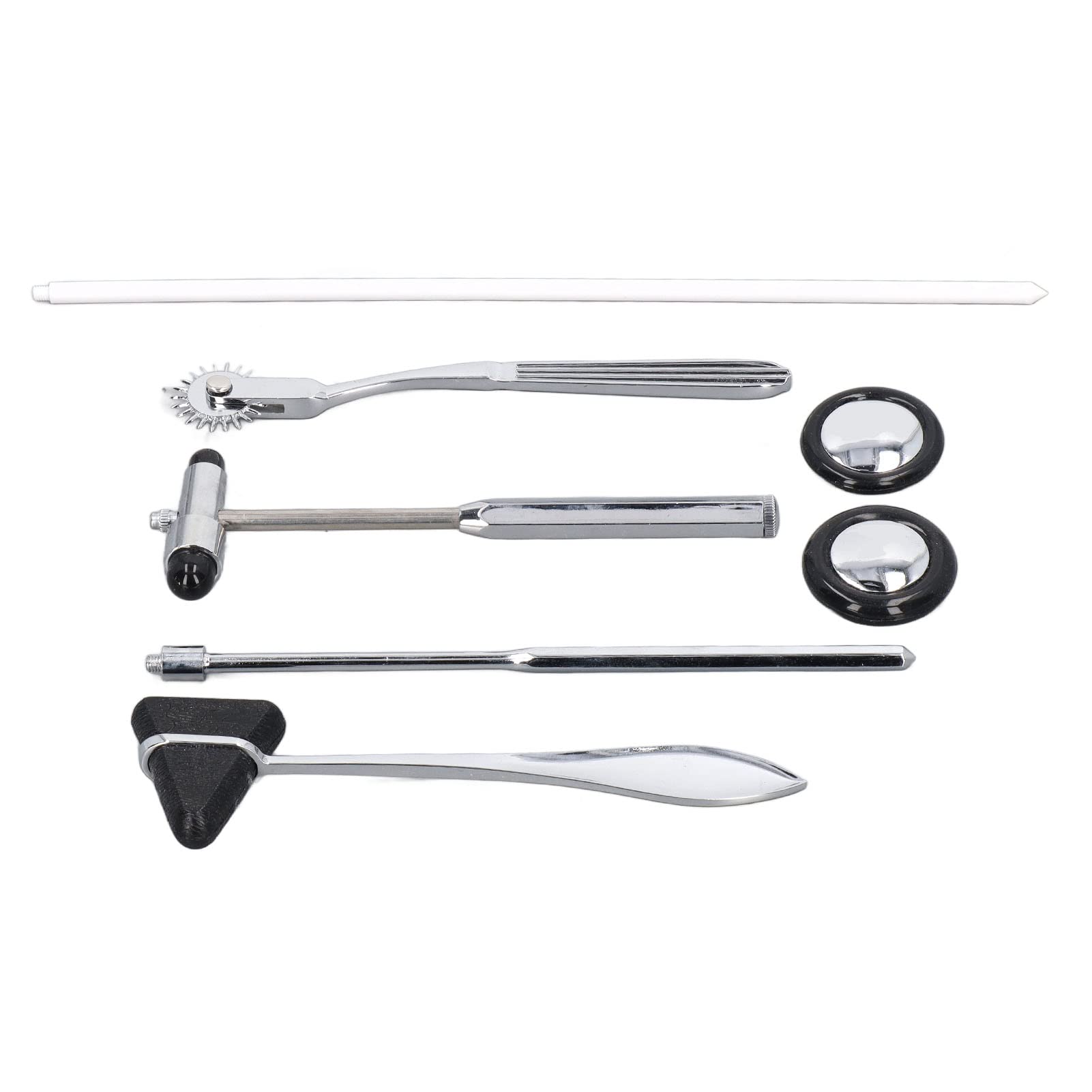 Ensemble de Marteau Neurologique 5 Pièces en Acier Inoxydable Marteau Réflexe Médical Portable