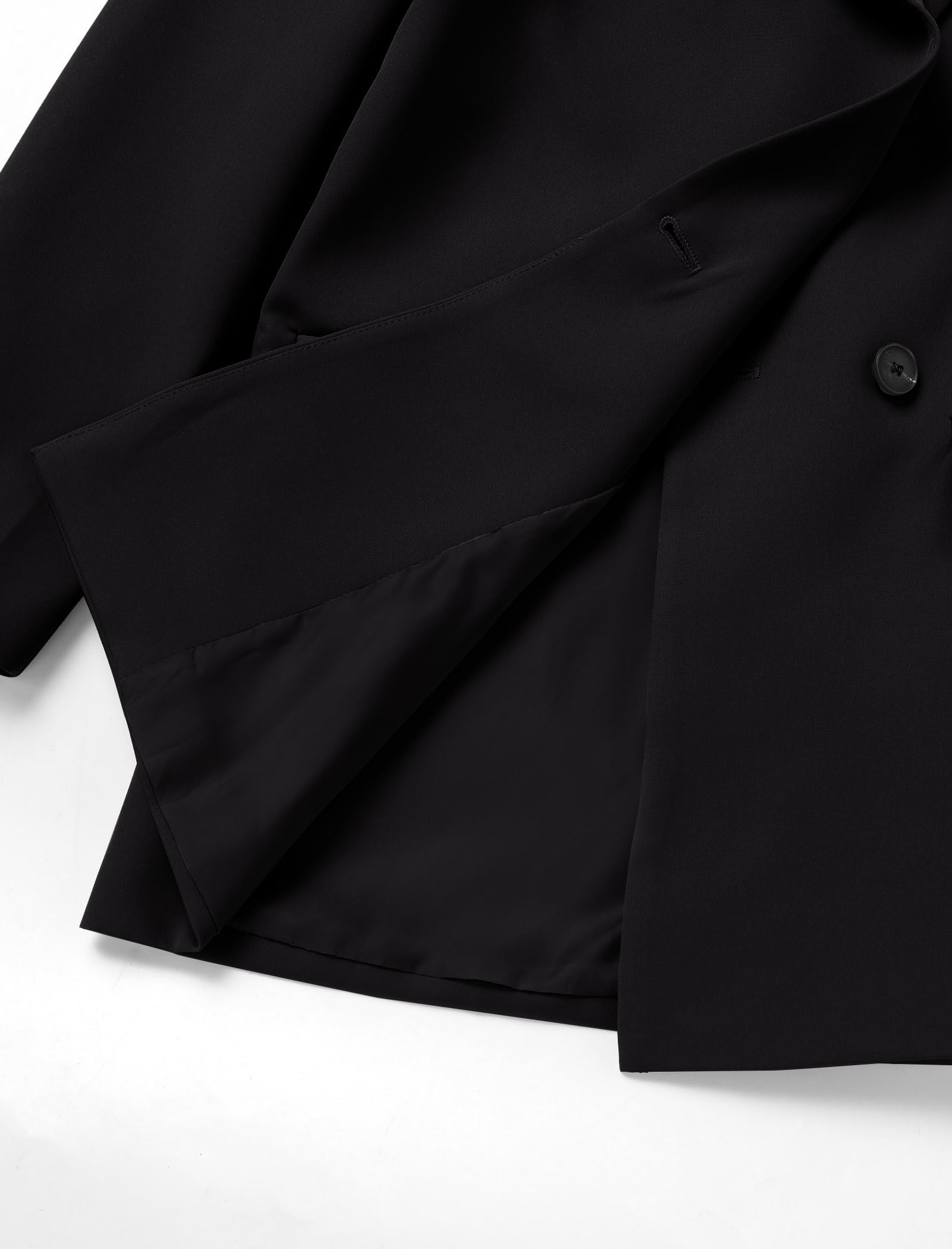 Odizli Damen Elegant Herbst Langarm Einfarbig Business Blazer Jacke mit Tasche