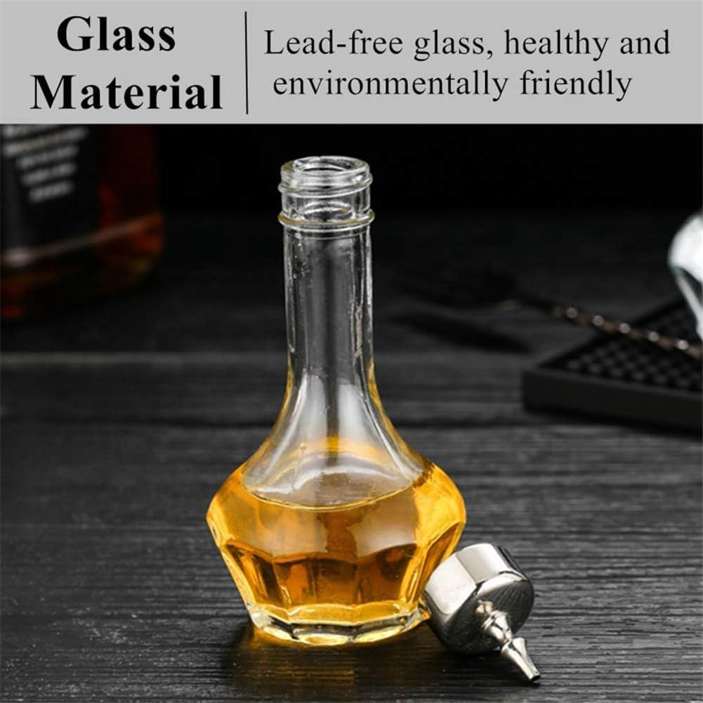 Cenei Bitter Bottle Set di 3 Bottiglie Dasher da 1,7 Oz/50 Ml, Strumento da Bar Professionale per La Creazione di, Bar e Ristoranti