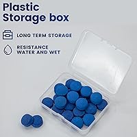 Vista 5 de Billiard Pool Cue Tips - Pool Cue Stick Tips Replacement Repair Kit Billiard Cue Tips with Storage Box for Pool Table Cues Stick Tips Head and