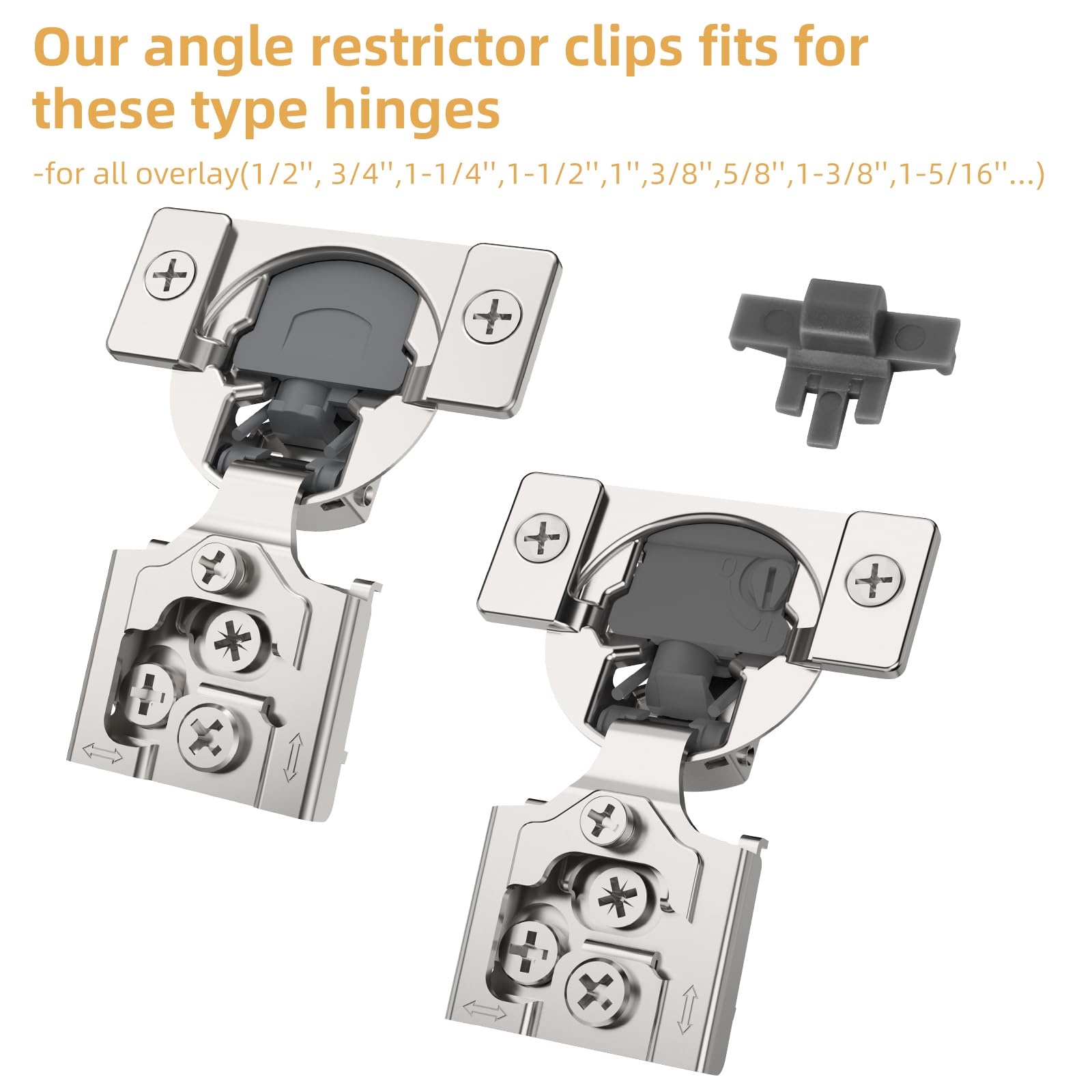 YINETTECH Lot De 10 Charnières De Restriction D'angle De 90 Degrés