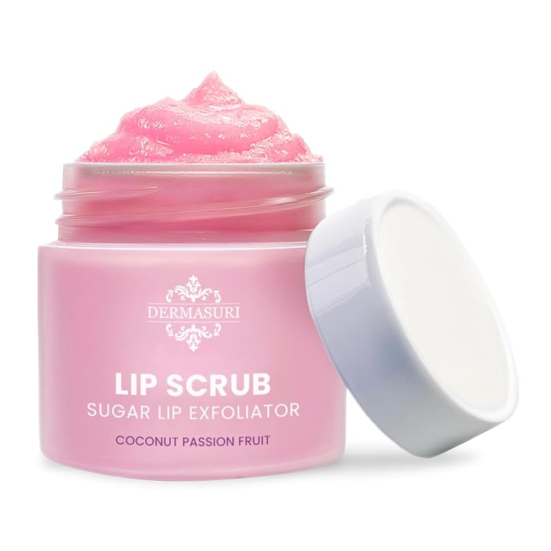Dermasuri Esfoliante Labial de Açúcar com Óleo de Coco, 20 g