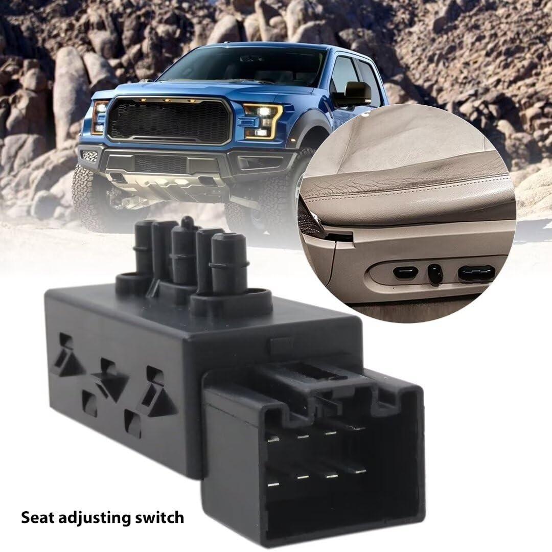 9L3T-14B709-AA, 5F9Z-14A701-AA Elektrischer Sitzkontrollschalter links Fahrersitz 6 Wege für Ford F150 F250 Mustang Explorer 2005-2018