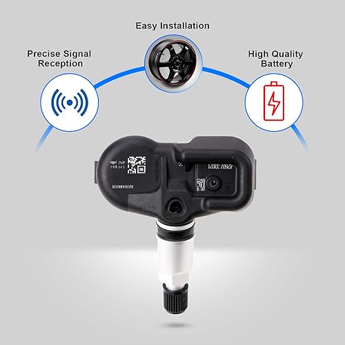 Miniatura 4 de tuhaowa TPMS Sensor de presión de neumáticos compatible con Toyota Lexus Scion 315MHz sistema de monitoreo preprogramado 42607-33021 42607-04010