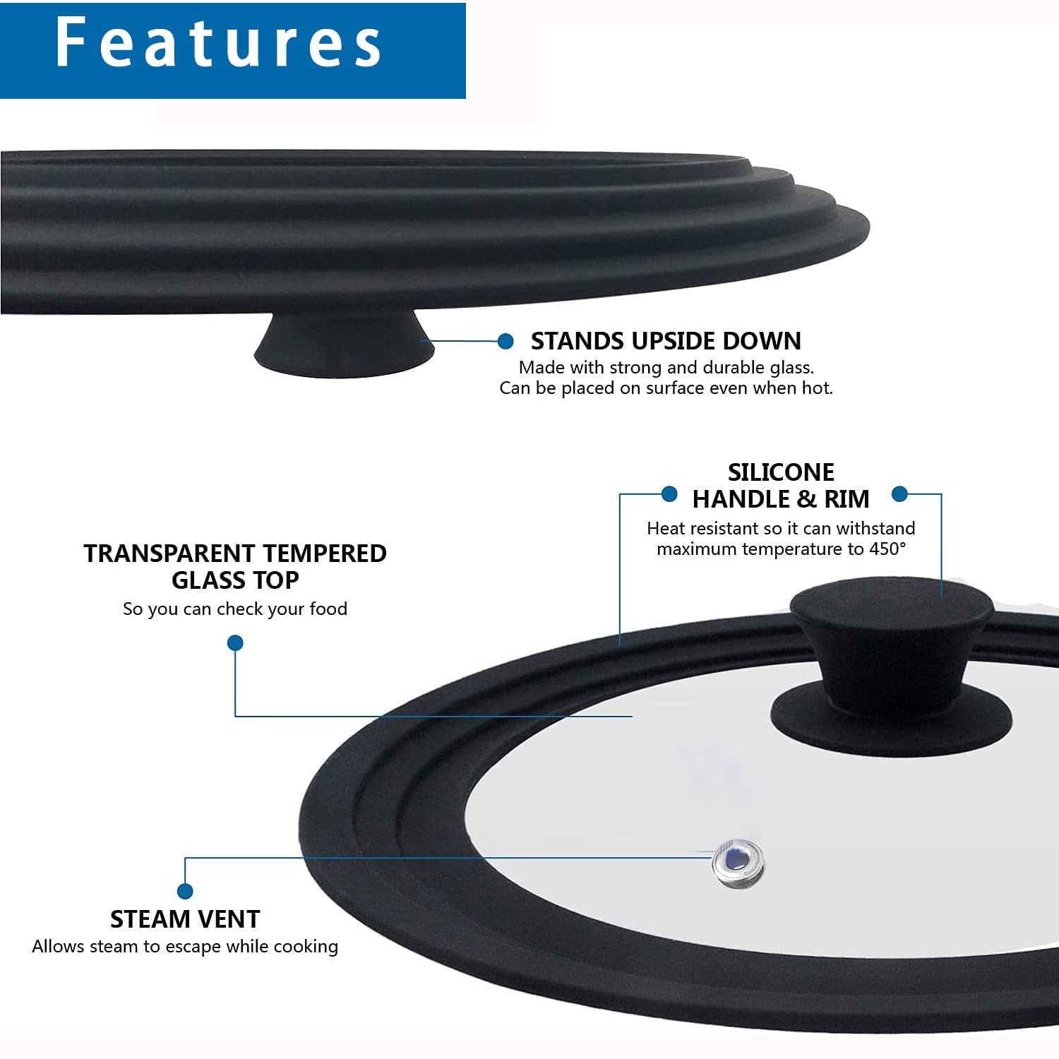 Universal Lid for Pots Pans and Skillets - Image 4