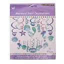 Wanna Party Mermaid Swirl Decoration - 12PC, Multicolor (702807) gallery image