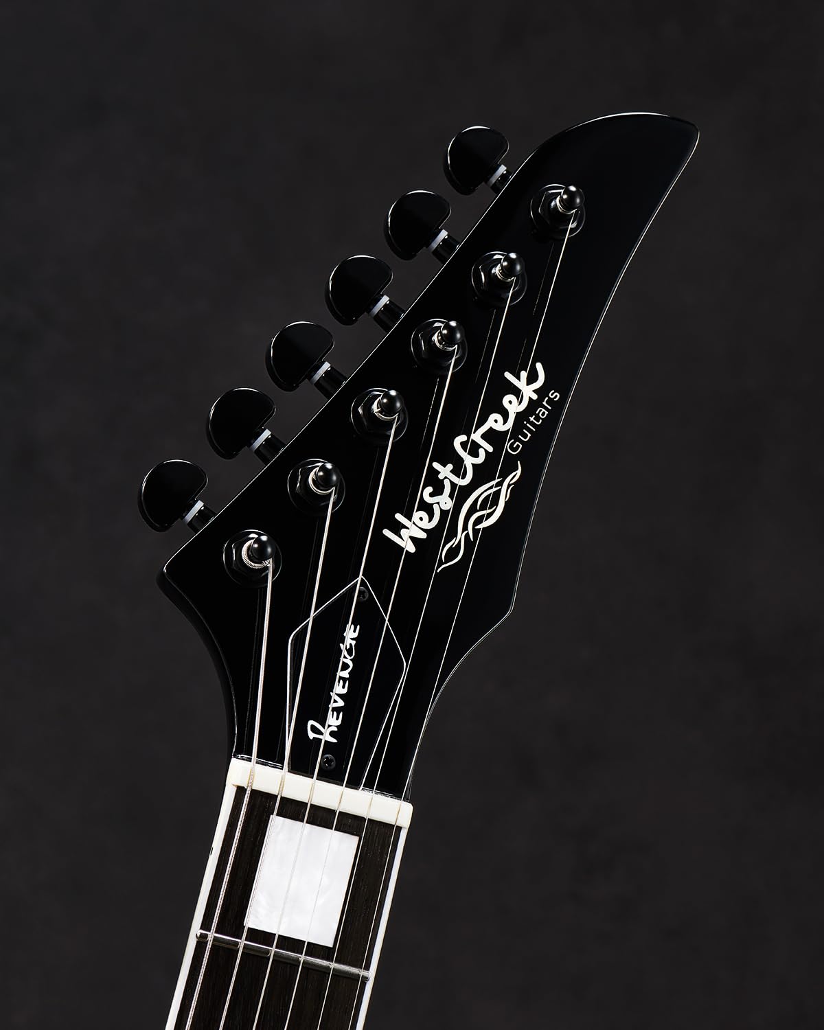 WestCreek Guitars Revenge Guitarra Eléctrica, Heavy Metal Humbucker Pastillas Electric Guitar, Cuerpo de Caoba, diapasón de Palisandro, Mástil Arce, Cejuela de Hueso, 22 Trastes