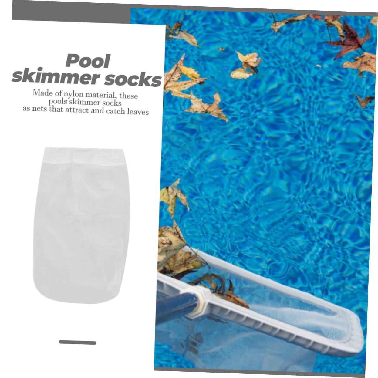 Sosoport 150stücke Pool Filter Socken Effektive Reinigung Für Schwimmbäder Skimmer Und Abfallfilter Vielseitig Einsetzbar Schützt Vor Blättern Haaren Und Schmutz