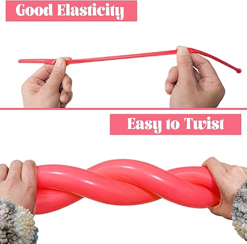 Miniatura 51 de Paquete de 260 globos largos, 100 globos negros de animales torcidos, globos mágicos largos de látex grueso para modelos de animales, Halloween