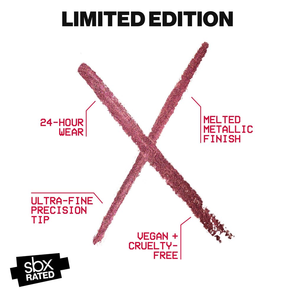 Smashbox Metal FX Eye Liner | Long Lasting, Creamy Liner with Metallic Finish + Precision Tip for Smudge-Free 24-Hour Wear - Image 4