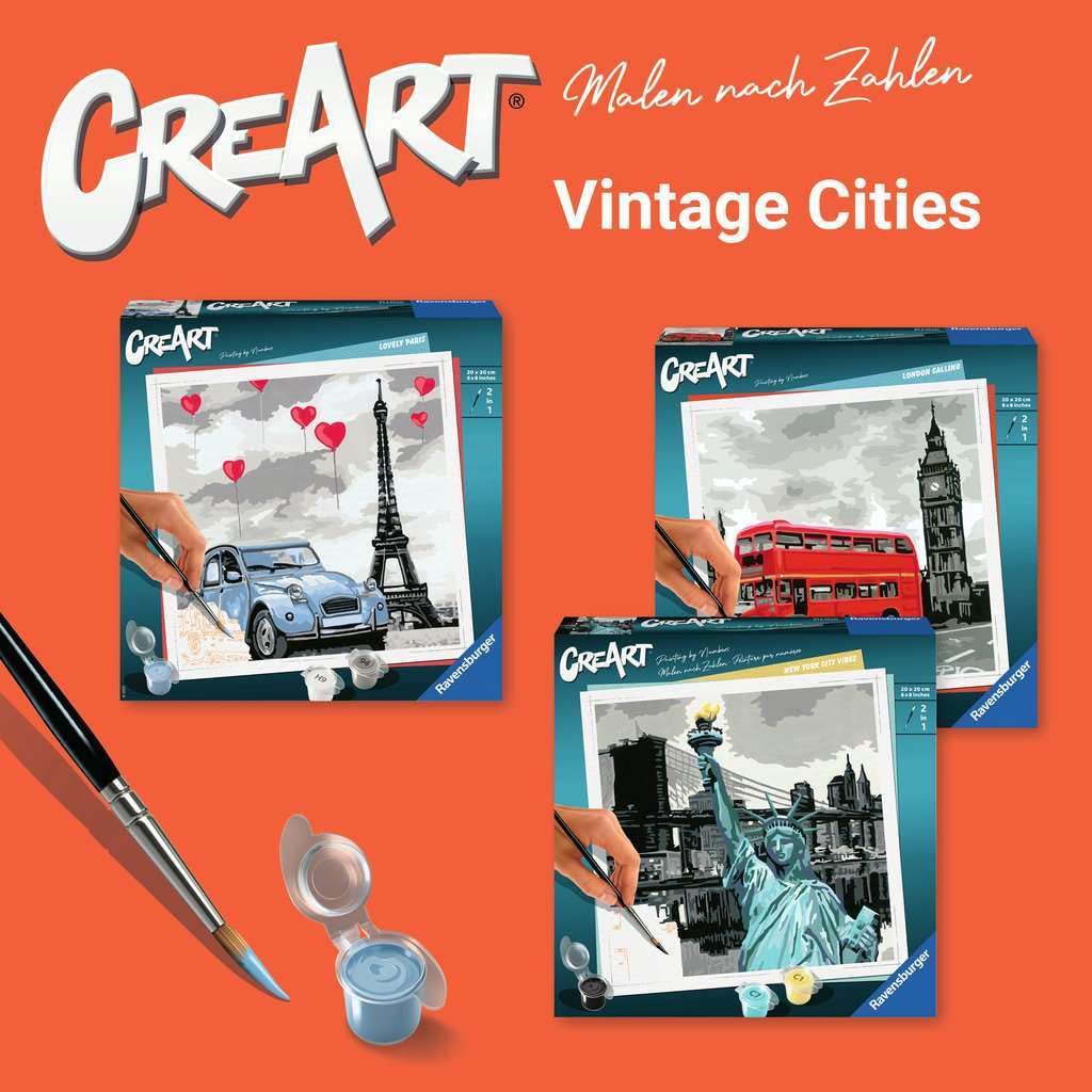 Ravensburger - CreArt 20x20 cm - Adulte - Peinture par numéros - Sky Ravensburger - CreArt 20x20 cm - Adulte - Peinture par numéros - Sky