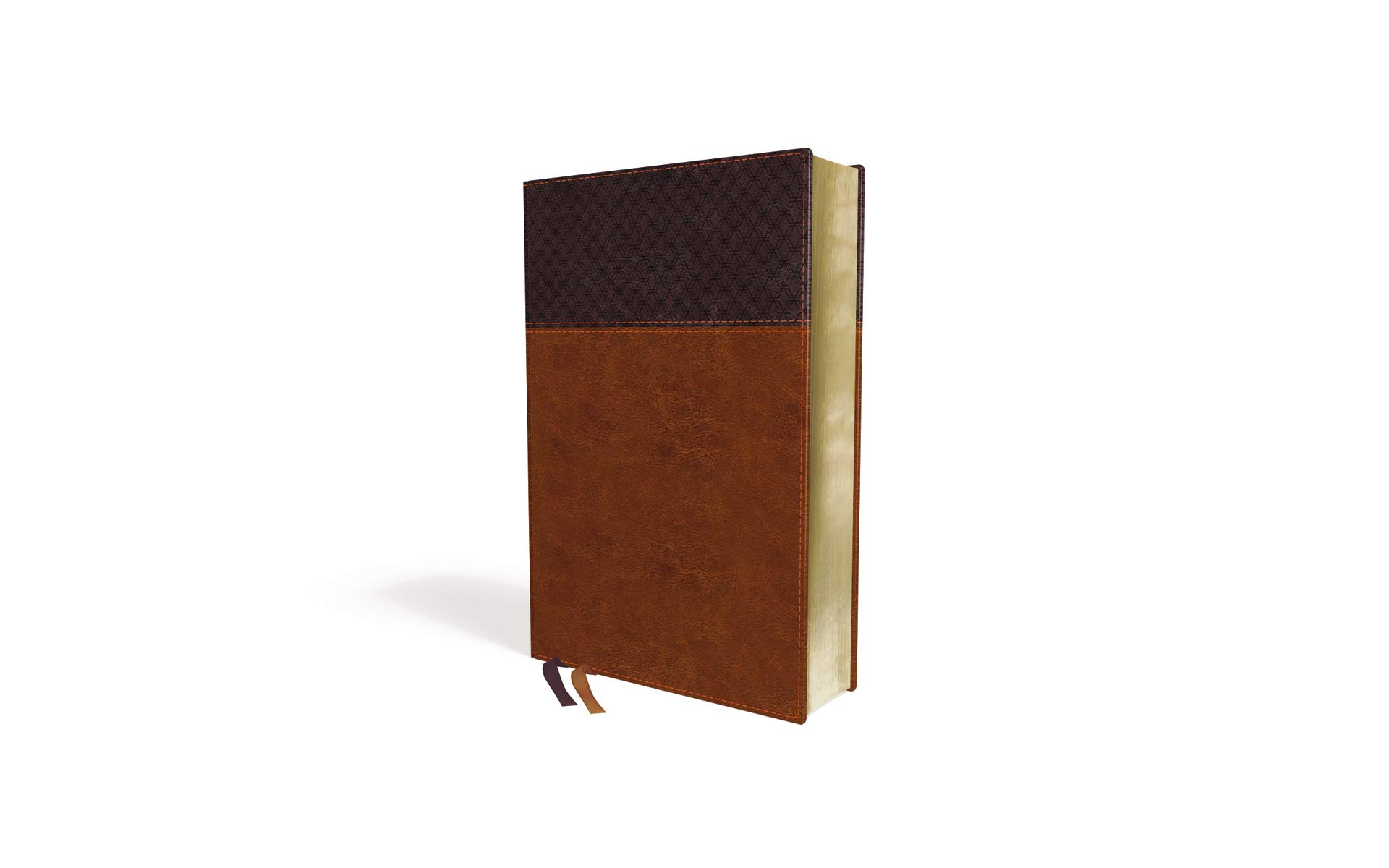 NIV Study Bible, Fully Revised Edition (Study Deeply. Believe Wholeheartedly.), Large Print, Leathersoft, Brown, Red Letter, Comfort Print