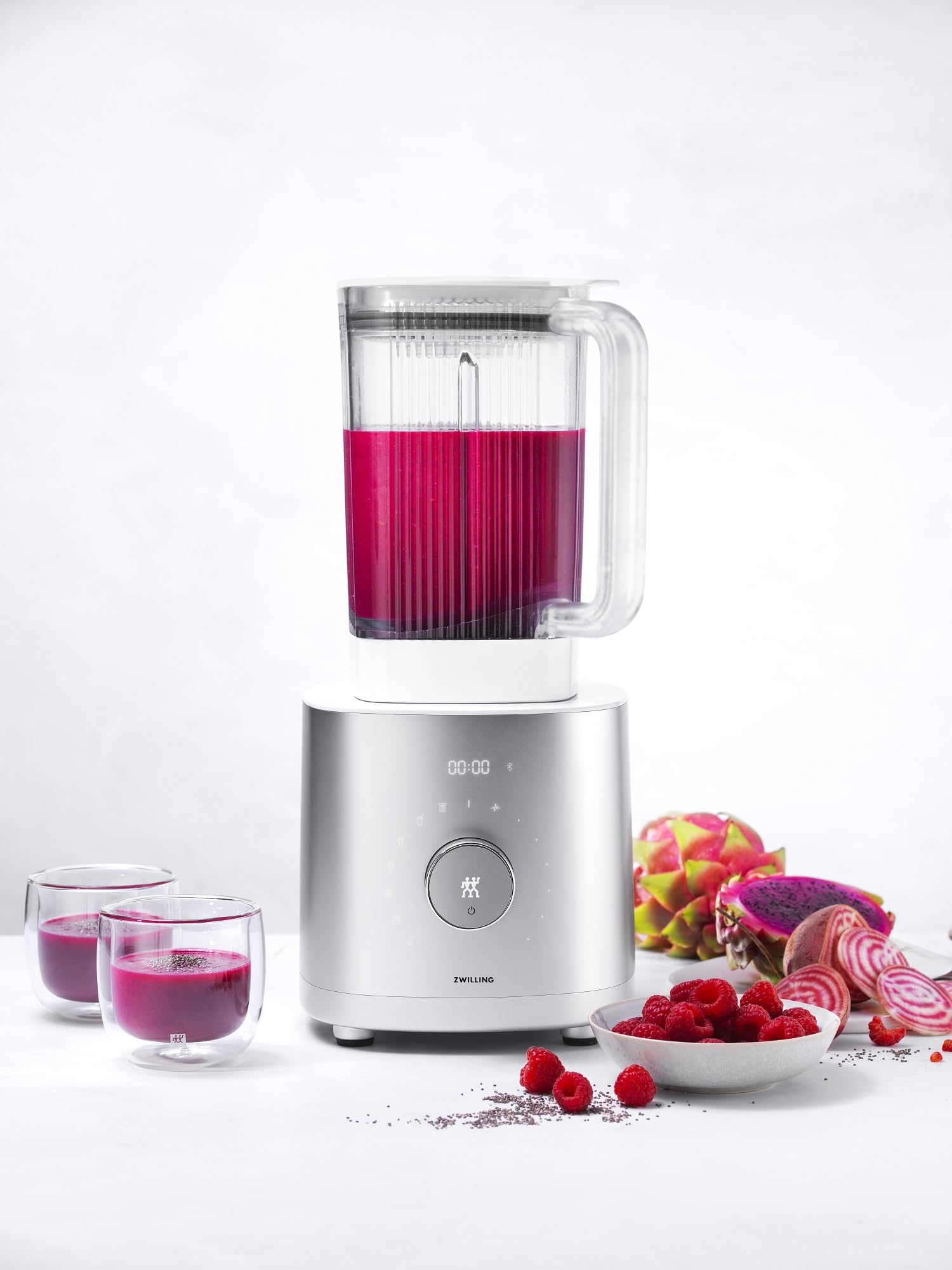 ZWILLING ENFINIGY Hochleistungsstandmixer 1.8 Liter, Mixer mit Edelstahl-Winglet-Klinge & 1600-Watt-Hochleistungsmotor, Silber