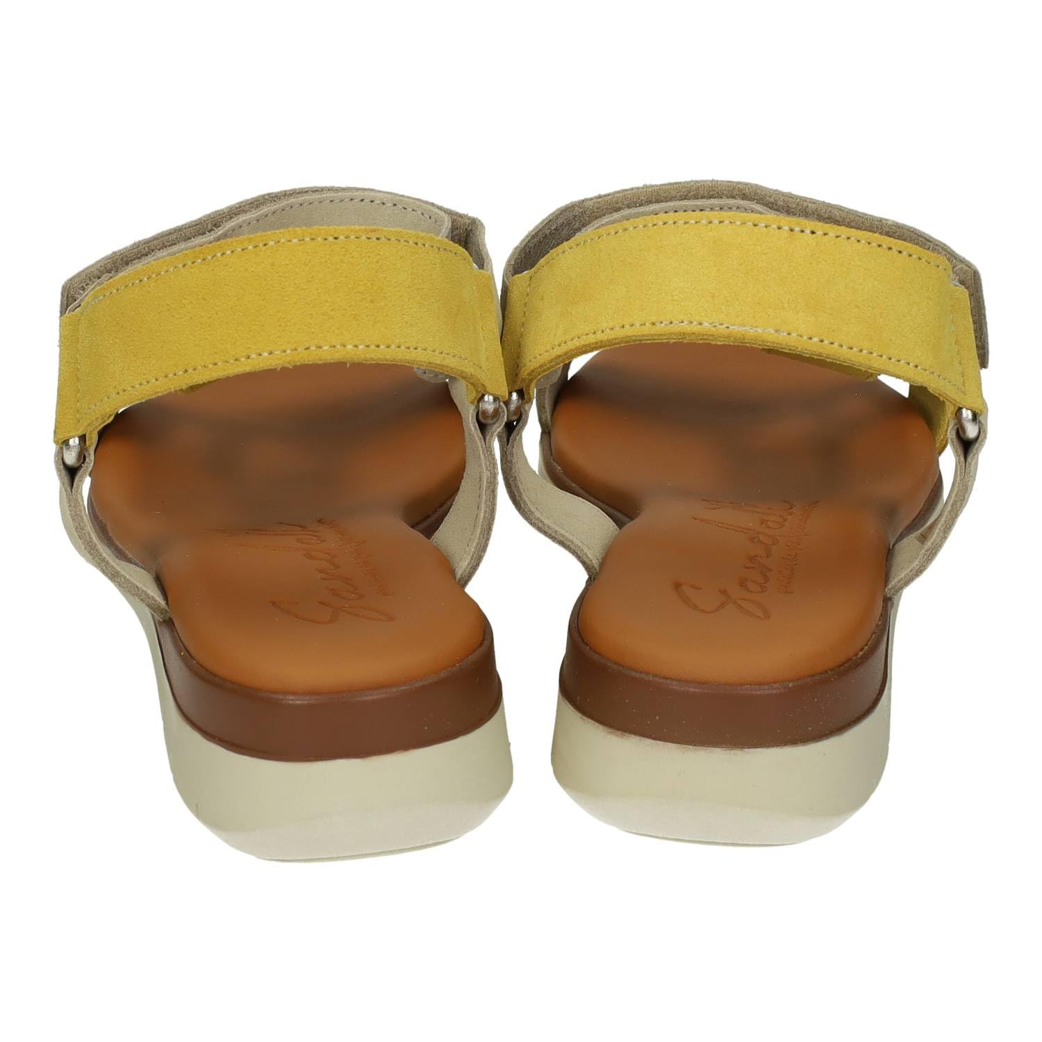 Sandali M670-H5099 Calzado de Piel Piel para Mujer, Plantilla cómoda Ancha, Cierre Ajustable, Fabricadas en España, Temporada Verano Mujer Sandalias