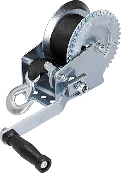 Hand Winch - With Strap and Hook - 550 Kg - 1200 Lb Capacity