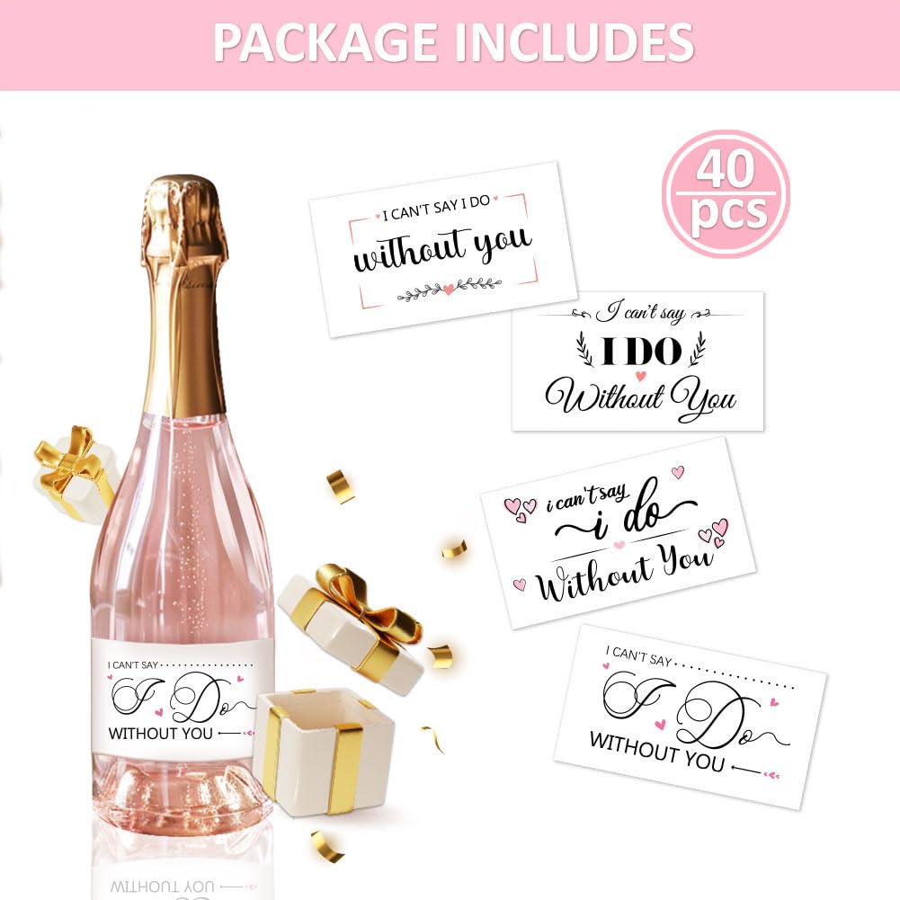 PH PandaHall 40 mini etiquetas para botellas de vino con texto inglés boda