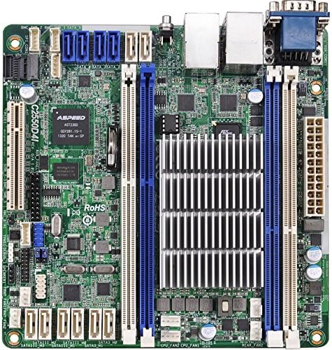 Asrock C2550D4Iย โย Server Motherboard (Server, Intel, DDR3-SDRAM, Mini ITX, Dual, fbga1283)