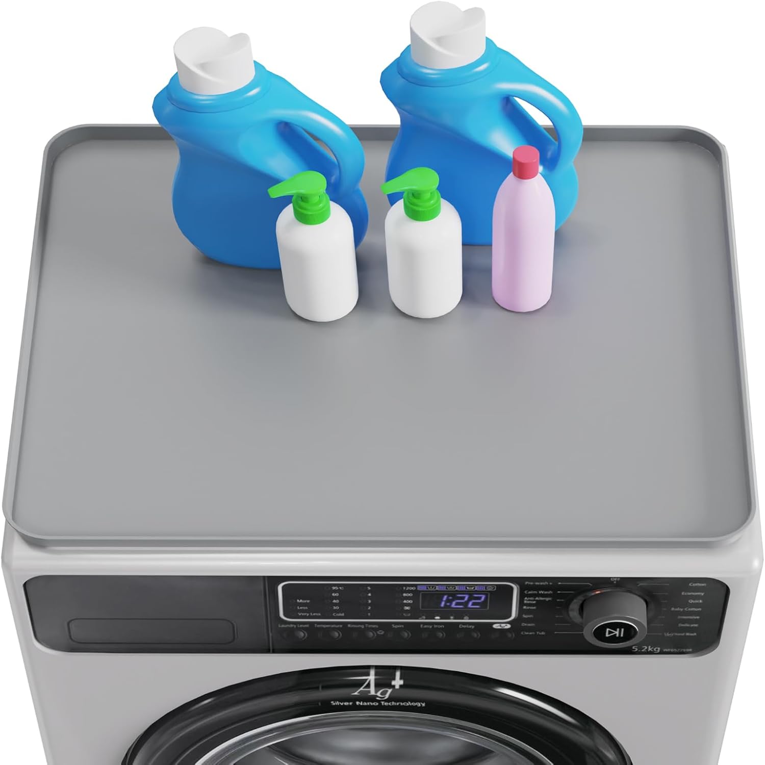 Washer and Dryer Covers for the Top, Dryer Top Protector Mat, Protective Silicone