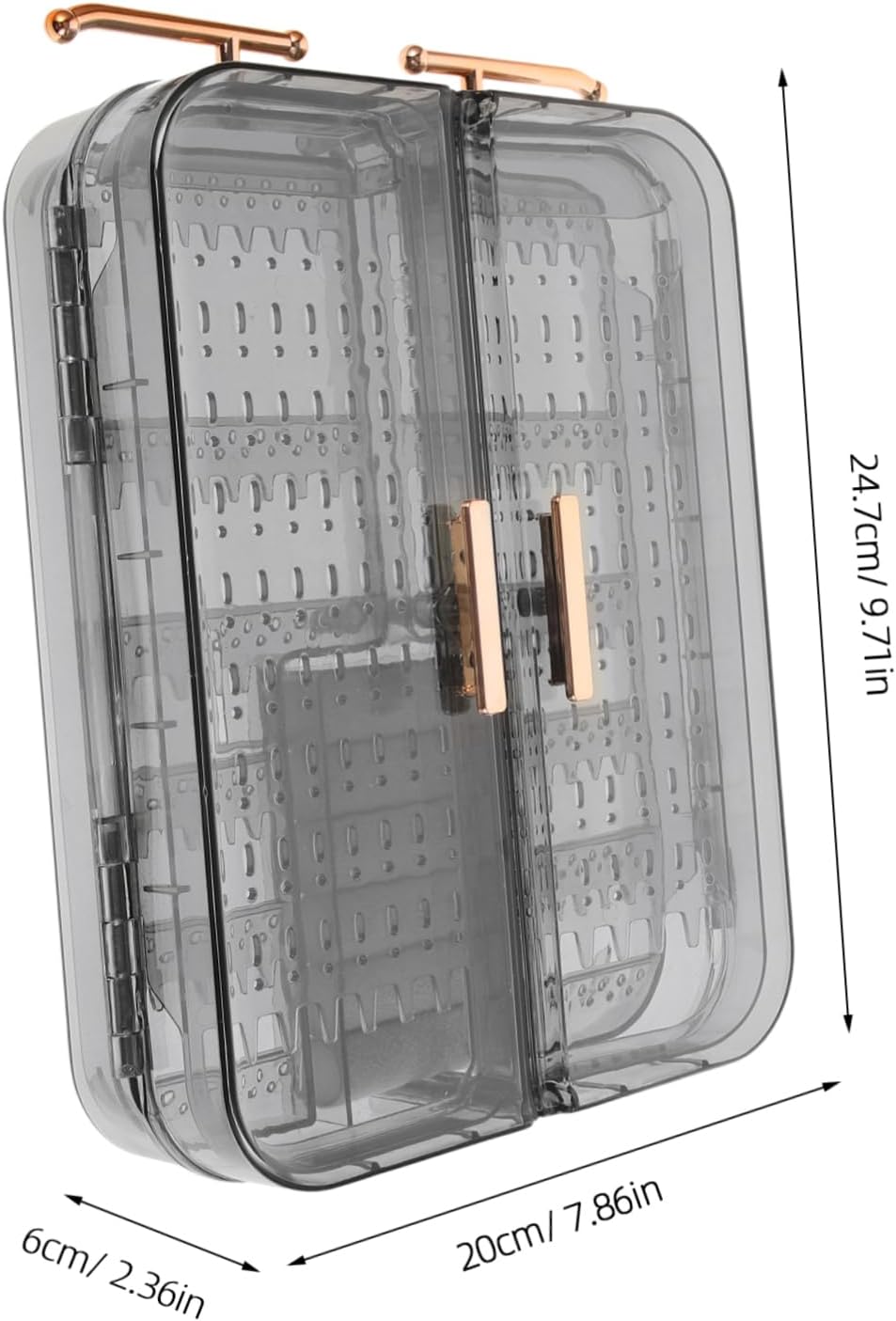 Plastic Wall Mount Jewelry Organizer Earring and Necklace Display Rack Storage Holder for Home Accessories Stylish Design for Bedroom Organization