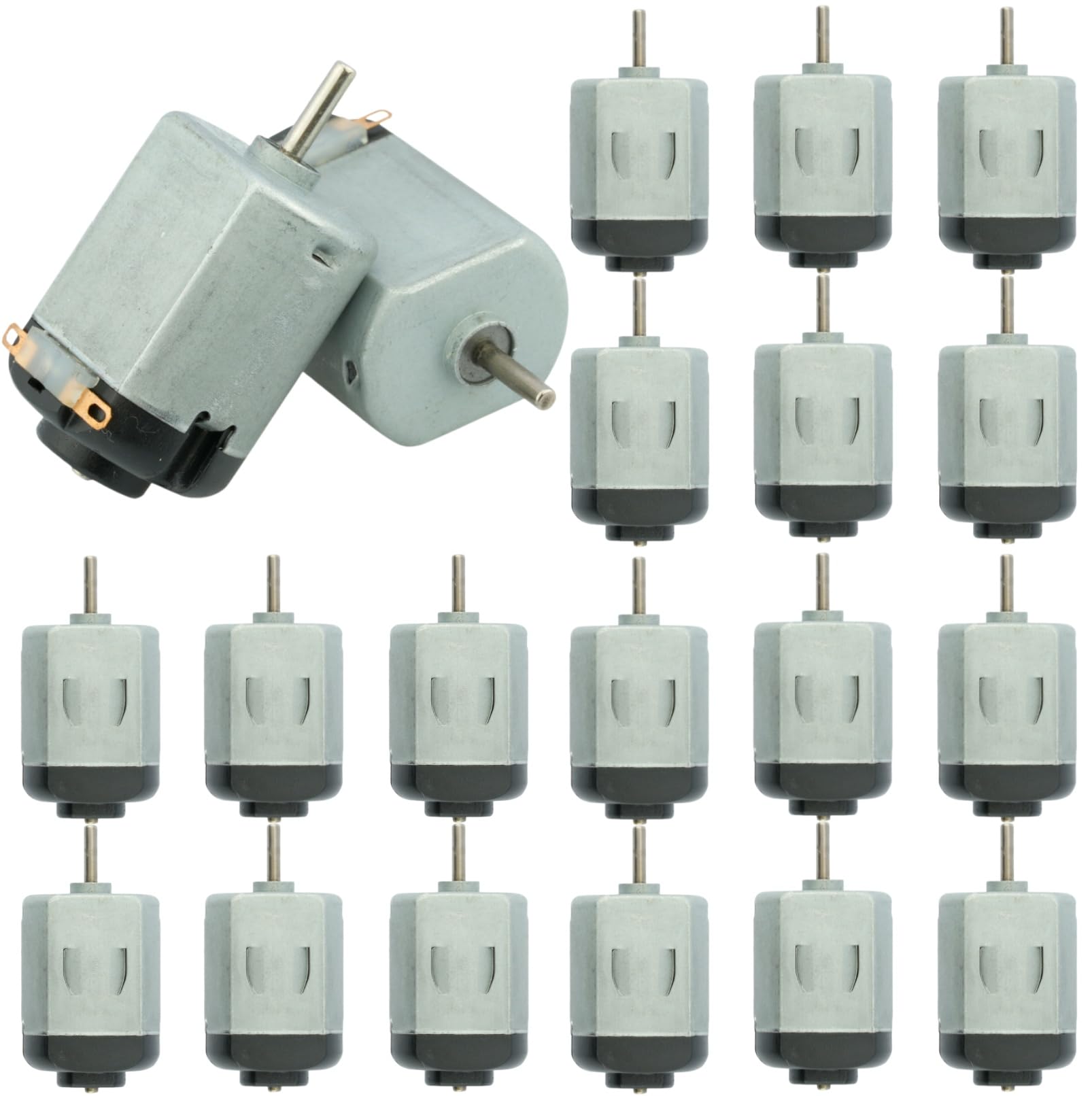 20Pcs Mini Small DC Motors 1.5V 3V 5V 6V 130 Micro Toy Electric Motors Compatible with for DIY Kids Projects