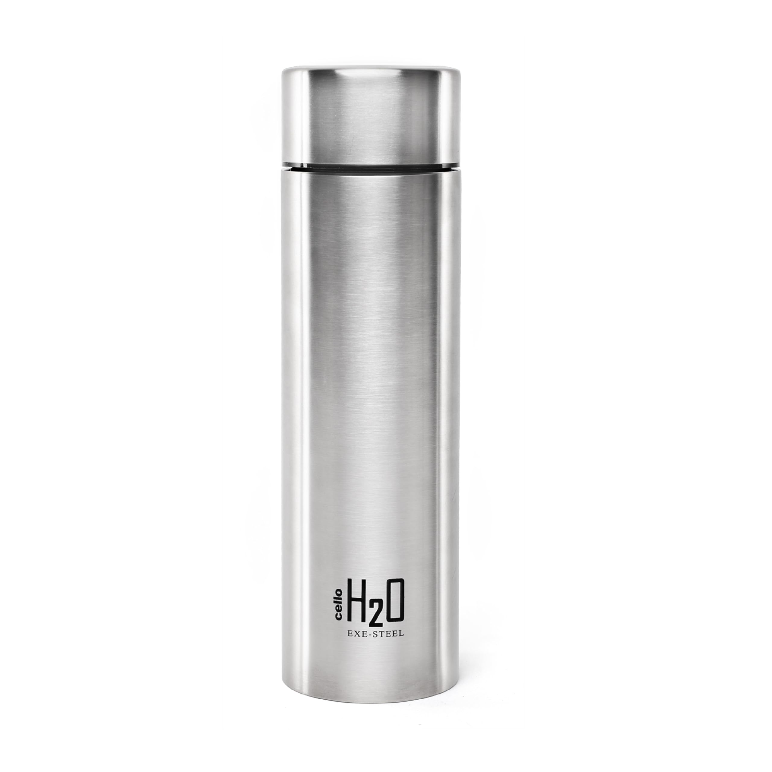 Cello H2O Stainless Steel Water Bottle, 1L, Silver, Pack of 1