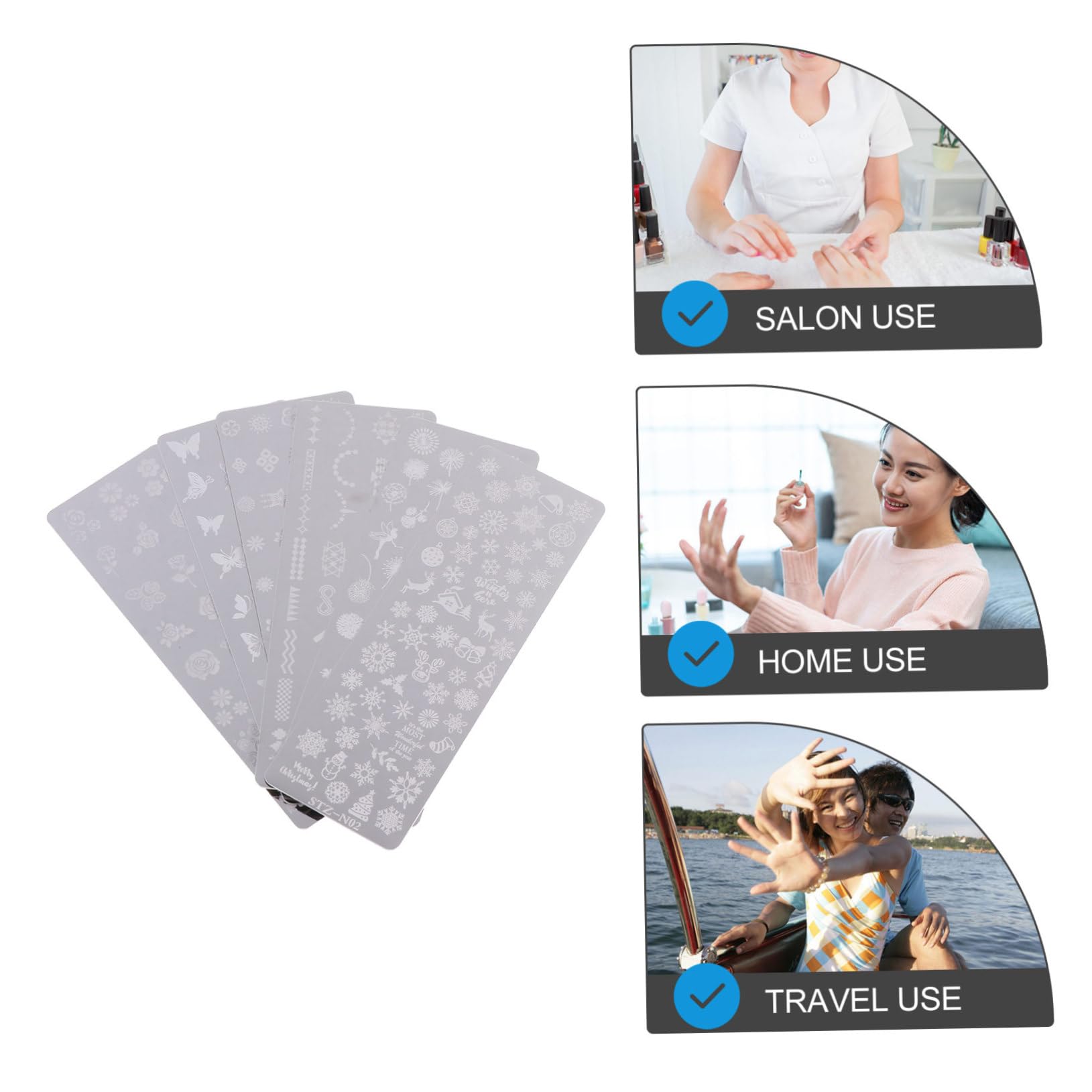 FOMIYES 18piezas Placas Estampación De Uñas De Navidad De Plantillas De Arte Para Manicura Diseño Creativo De Estampado Para Decoración De Uñas Fiestas Navideñas