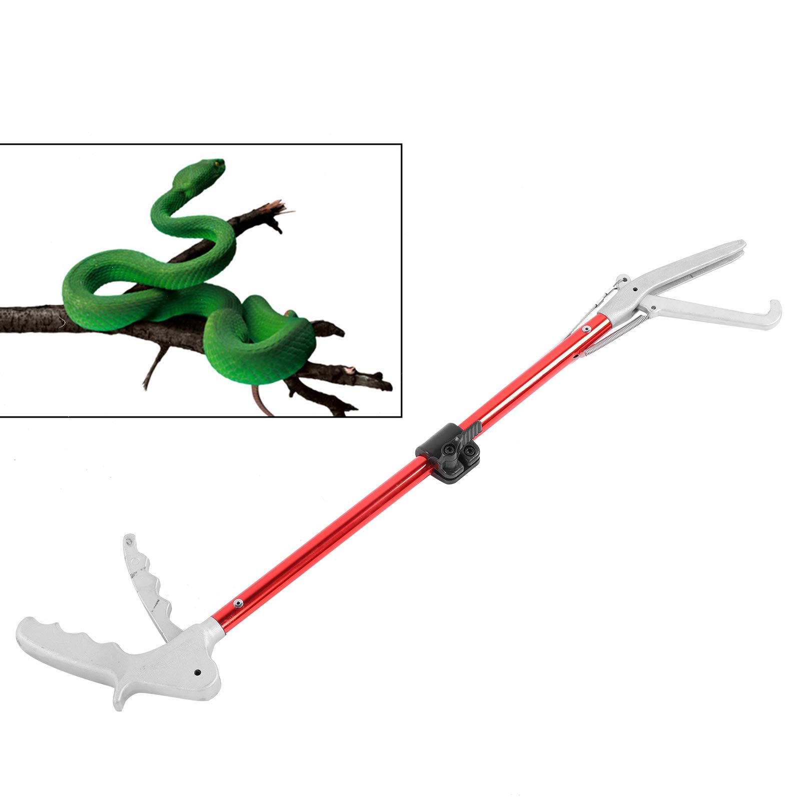 Verrückter Professionelle Aluminiumlegierung Clip Tool Faltbarer Schlangengreifer, Faltbare Schlangenzange, Haustiere Kleintiere Reptilien für die Schlange