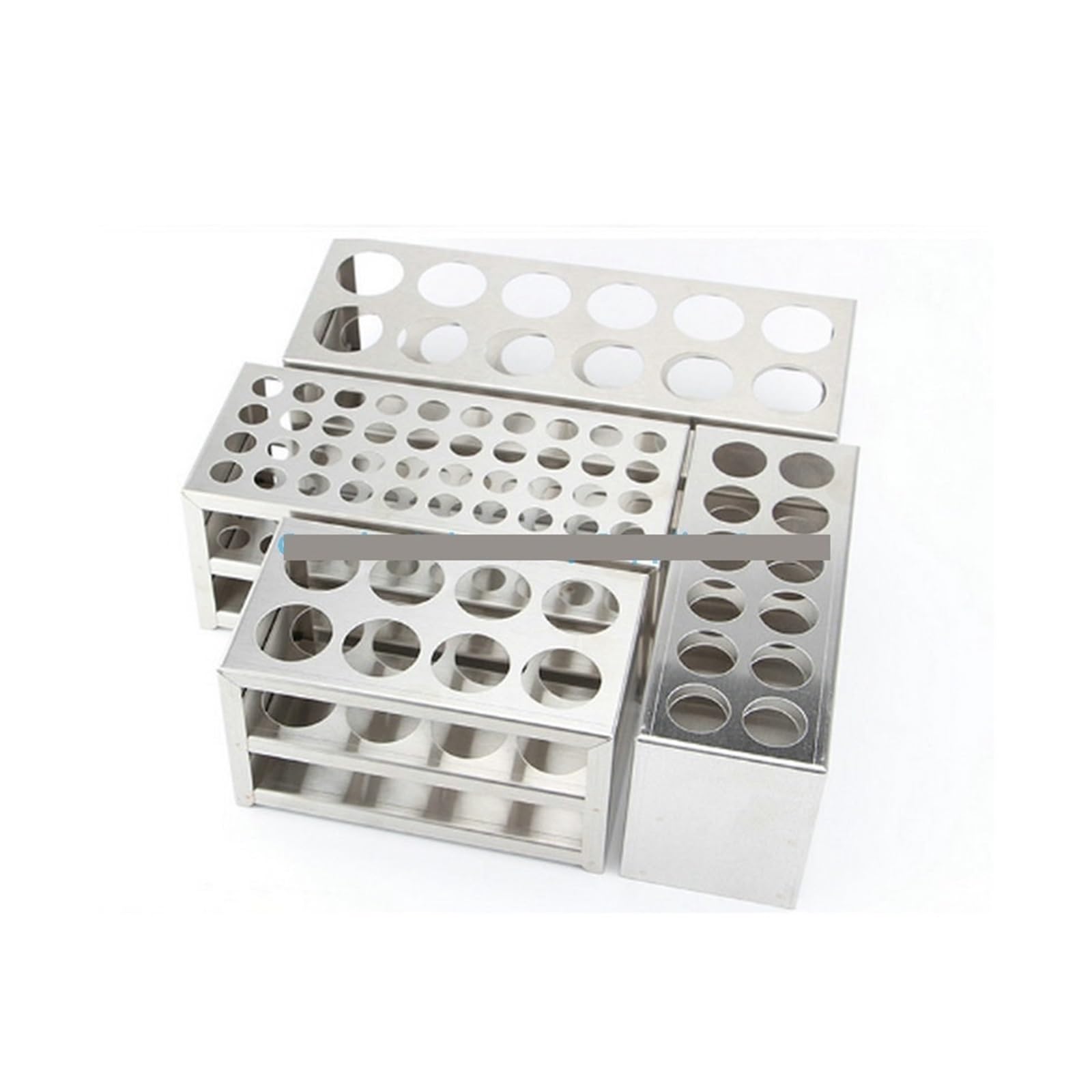 soporte for tubos de ensayo Soporte de tubo centrífugo acero inoxidable for laboratorio, tamaño del orificio 13/16/17/19/ 21/26/30/32mm, estante prueba multifuncional, 1 Uds(30mm 8holes Type-A)