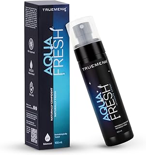 Truemenn Aqua Fresh Intimate Spray for Men 100ml – pH Balanced, Anti-Bacterial, Anti-Itch, Anti-Odour | with Aloe Vera & T... Price In India
