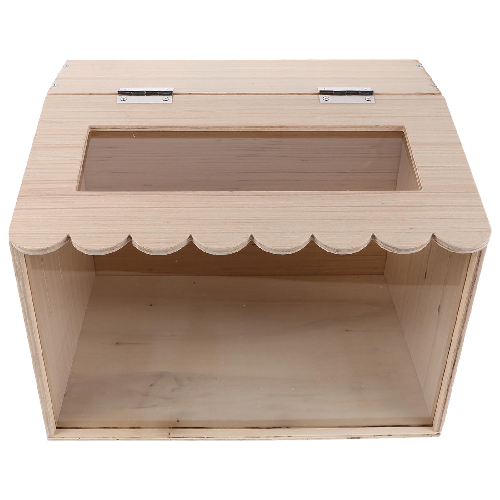 Couveuse à Œufs Beige en Bois et Acrylique, Boîte Multicouche