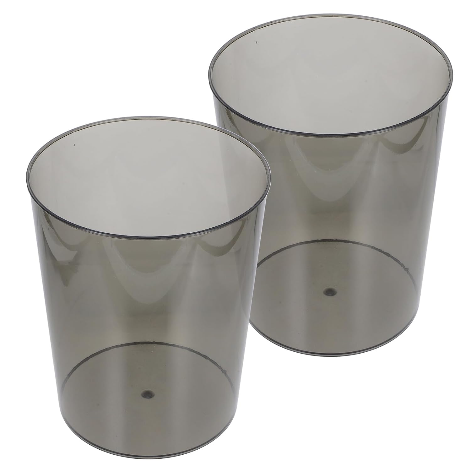ABOOFAN 2pcs 12l Plastic Trash Can Waste Basket Household Garbage Storage Bin for Office Bathroom Kitchen Organization