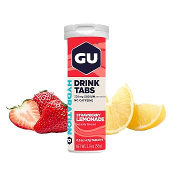 GU Energy Labs Electrolyte Hydration Drink Tablets - 1-Tube Strawberry Lemonade