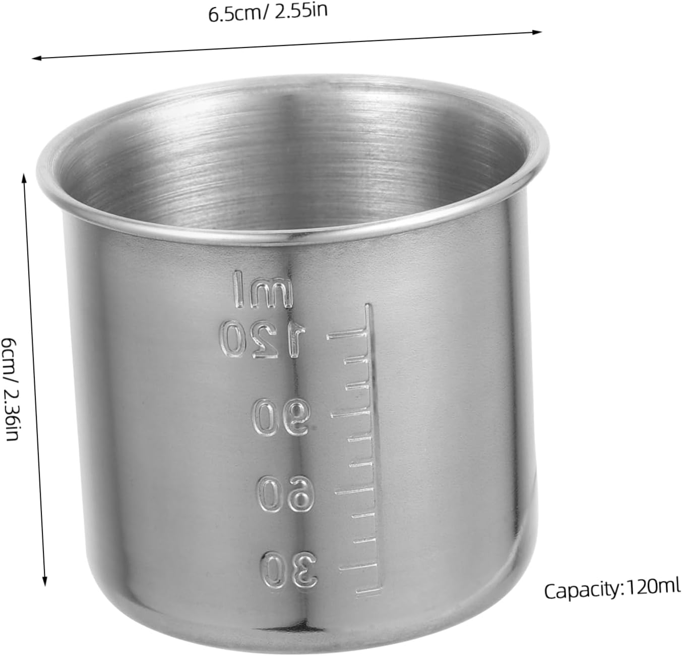 ULTECHNOVO 8pcs Stainless Steel Rice Measuring Cups Accurate Scales Steel Kitchen Measuring Tools for Cooking and Baking for Wet and Dry Ingredients