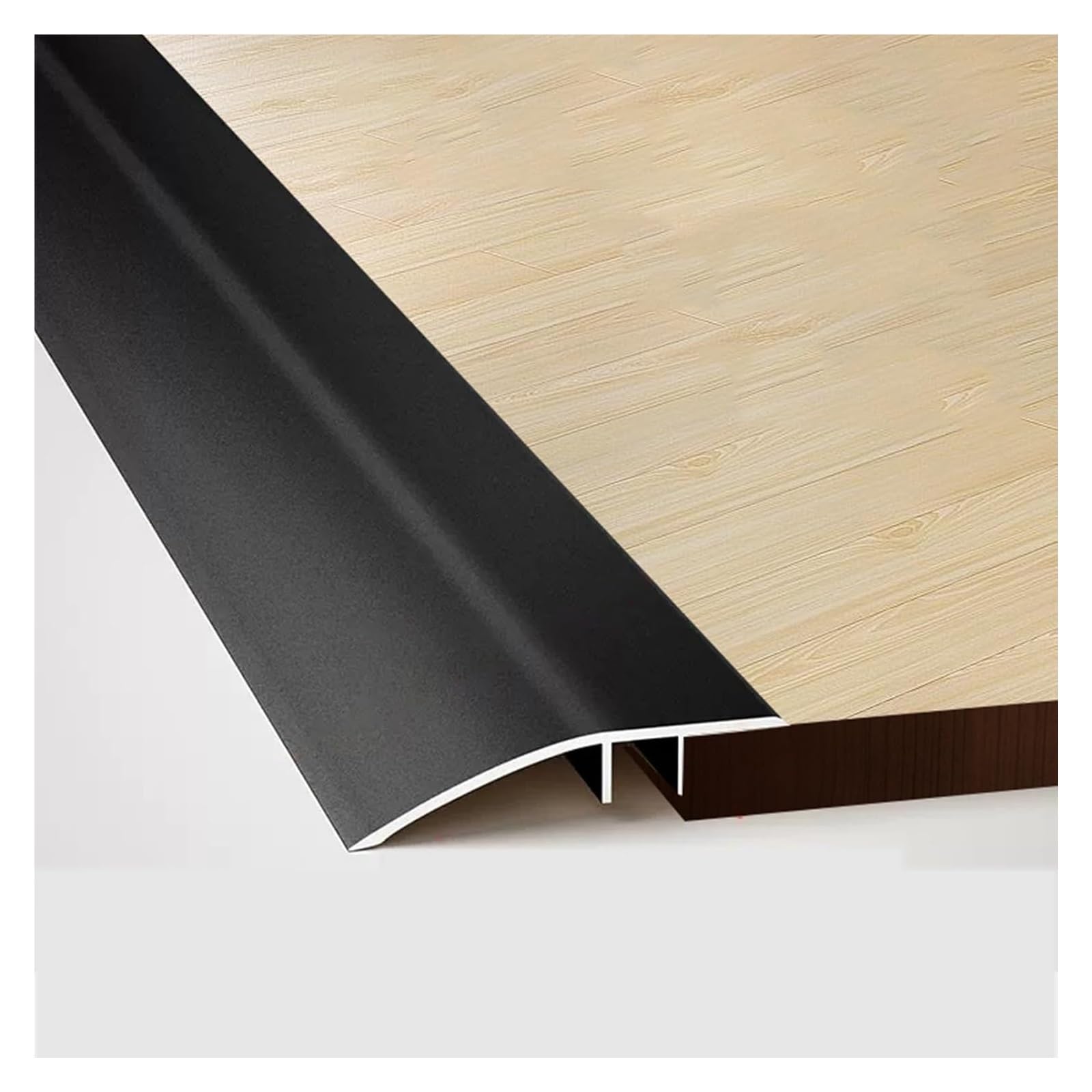 Floor Transition Strips, Aluminum Floor Transition Strip Multicolor for Tile to Carpet Hardwood(Black)